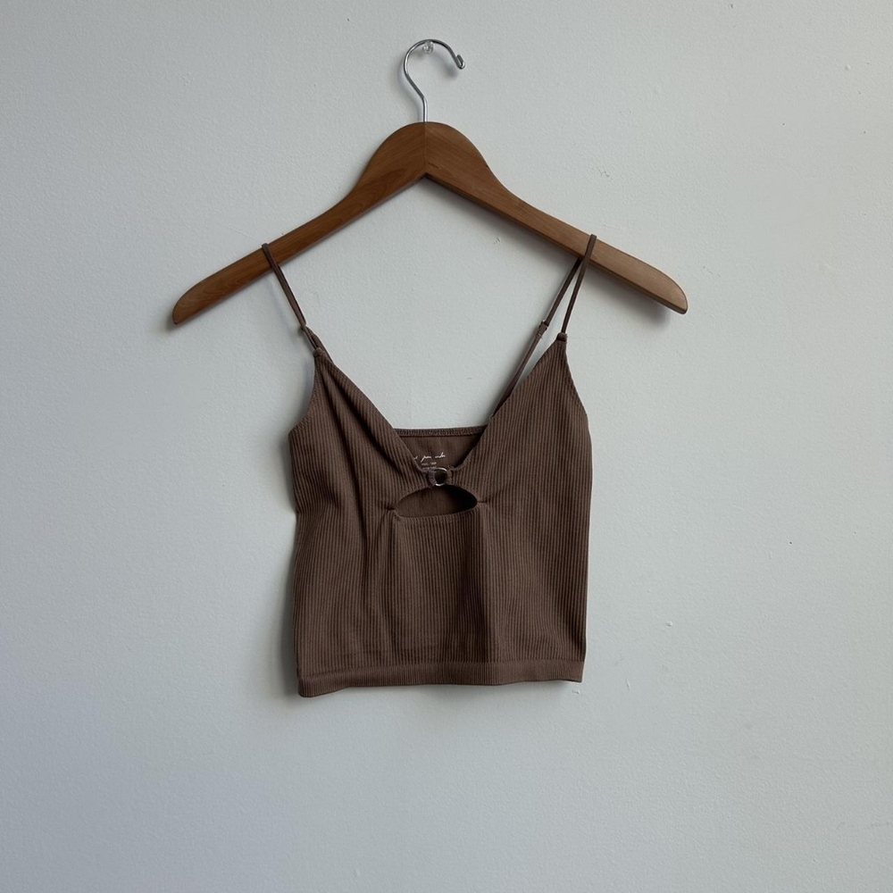 Urban Outfitters Brown Ribbed Camisole